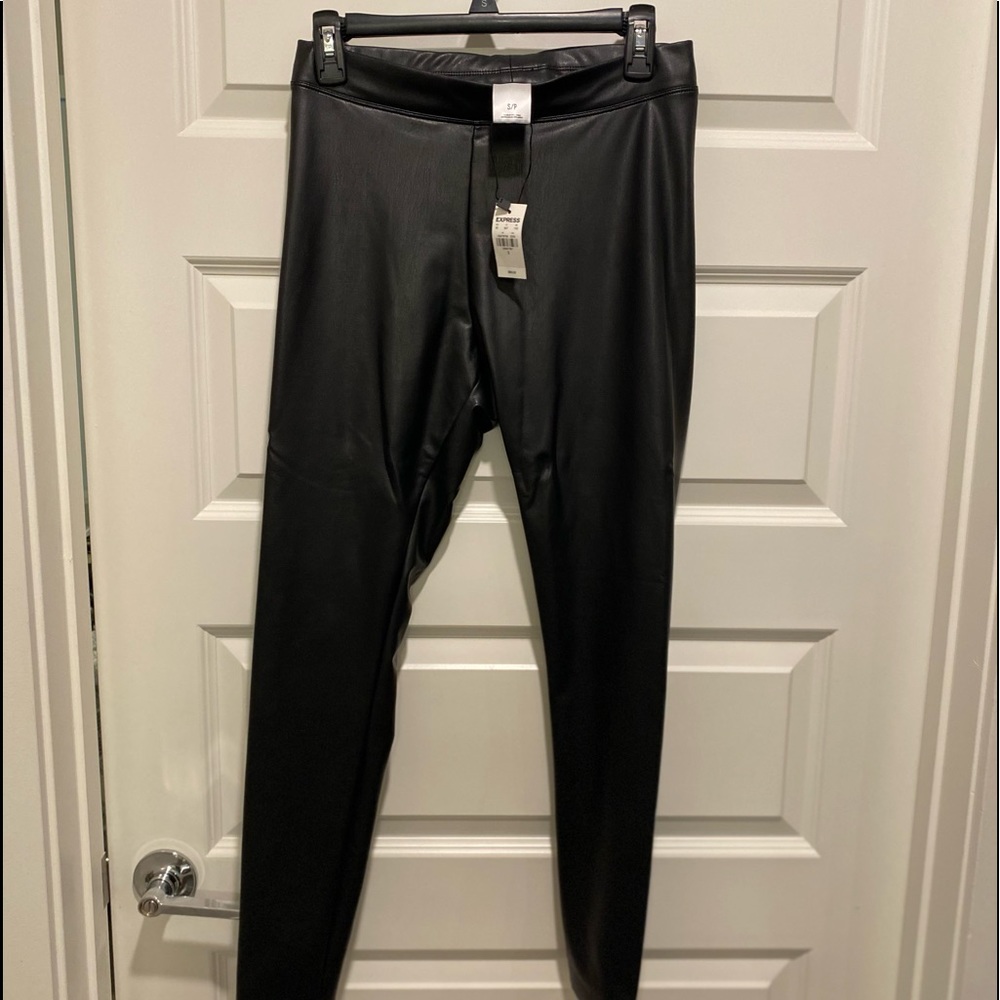 NEW WITH TAGS: Express Leather Leggings